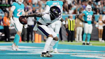 NFL Announces Punishment for Ravens Wide Receiver in Week 9 Win Over Dolphins