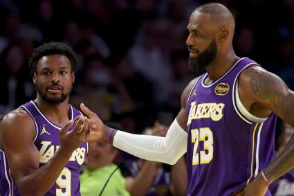 LeBron James Sends 4-World Note on Bronny James to Lakers Fans