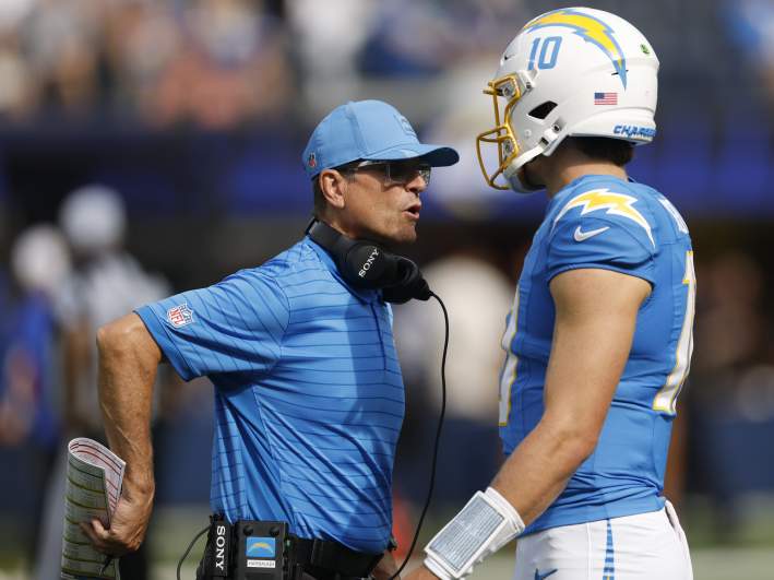 Los Angeles Chargers HC Jim Harbaugh