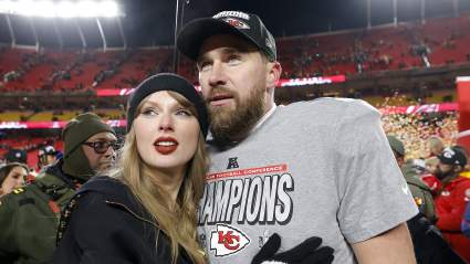 Travis Kelce, Taylor Swift React After What May Be His Final Chiefs Home Game