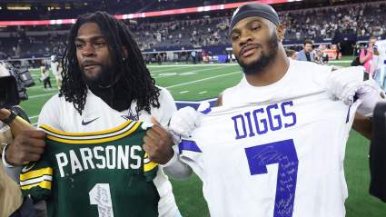 Packers LB Micah Parsons Drops 2-Word Response to Trevon Diggs Reunion