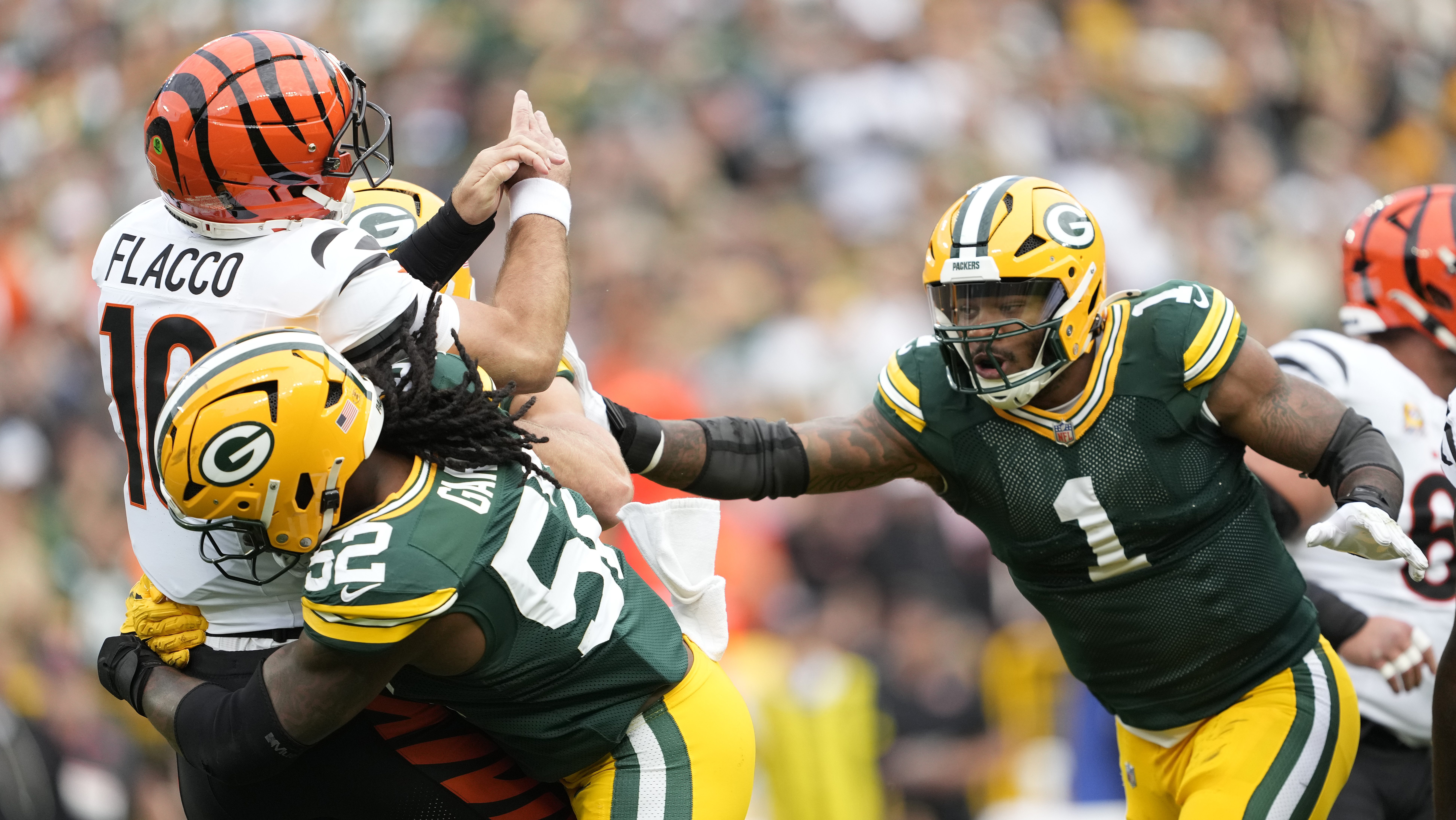 Rashan Gary and Micah Parsons