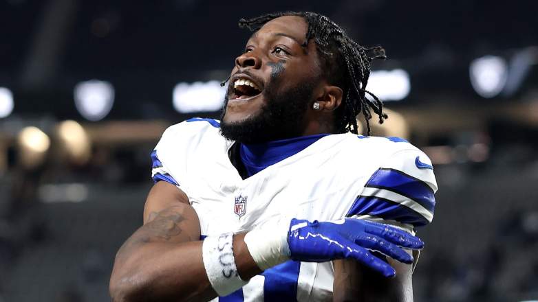 LAS VEGAS, NEVADA - NOVEMBER 17: Ryan Flournoy #19 of the Dallas Cowboys reacts after the game against the Las Vegas Raiders at Allegiant Stadium on November 17, 2025 in Las Vegas, Nevada. (Photo by Christian Petersen/Getty Images)