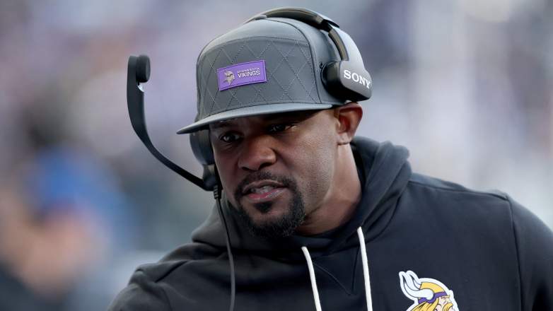 Defensive coordinator Brian Flores of Minnesota Vikings is said to be a target of the Dallas Cowboys.