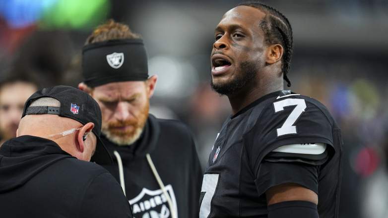 Geno Smith of the Las Vegas Raiders