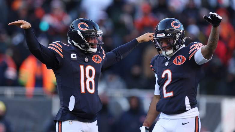 Bears QB Caleb Williams and WR DJ Moore