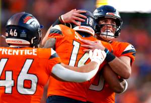 Denver Broncos quarterback Bo Nix.
