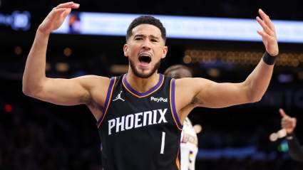 Devin Booker Reacts After Dillon Brooks, LeBron James Tensions Boil Over