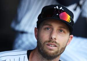 Austin Slater #29 of the New York Yankees 