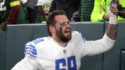 Detroit Lions OL Taylor Decker Fights Back Tears After Potential Final NFL Game