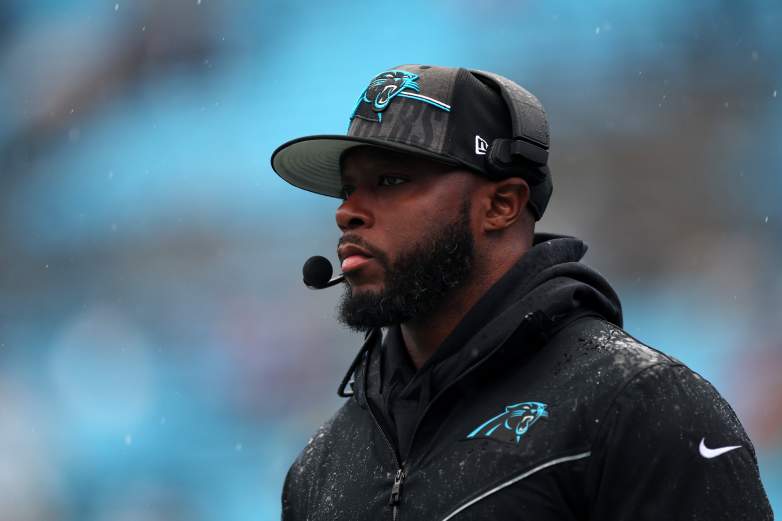 Offensive Coordinator Thomas Brown of the Carolina Panthers