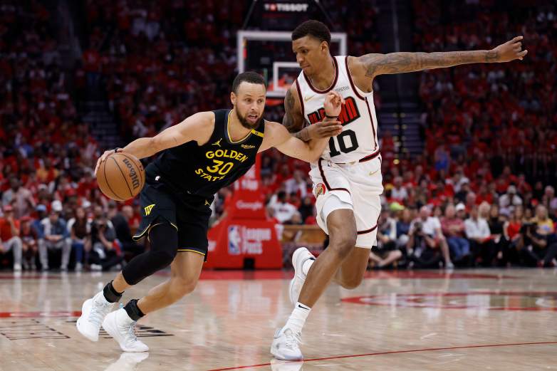 Golden State Warriors Stephen Curry v Houston Rockets - Game Seven