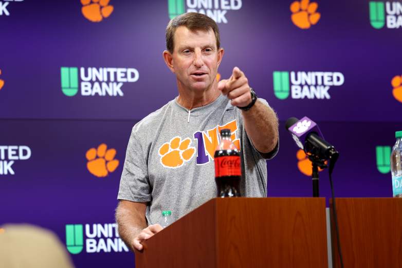 Clemson Tigers head coach Dabo Swinney