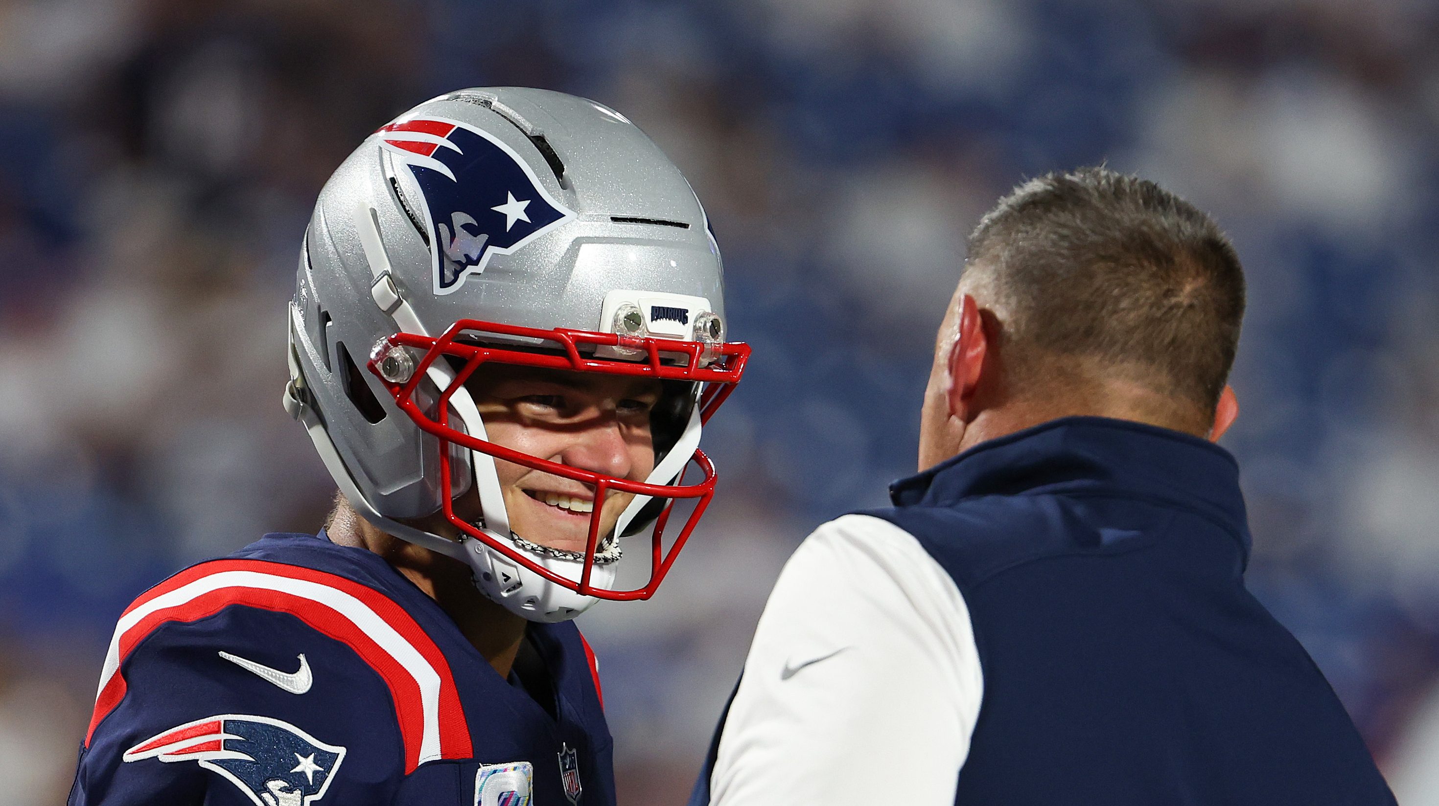 Drake Maye Mike Vrabel New England Patriots