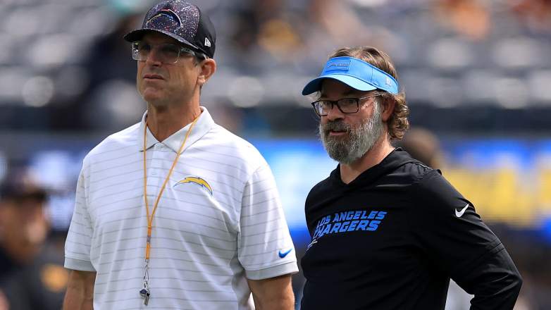 Giants targeting Jim Harbaugh disciple Shane Day for offensive coordinator job.