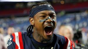 Stefon Diggs of the New England Patriots