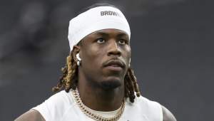 Cleveland Browns receiver Jerry Jeudy had two catches against the Bengals.