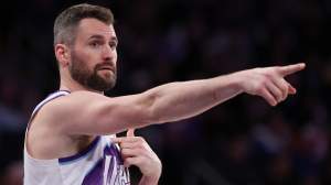 Kevin Love #42 of the Utah Jazz is an NBA trade candidate.