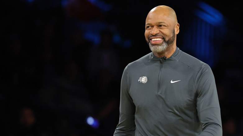 Orlando Magic head coach Jamahl Mosley during an NBA game.
