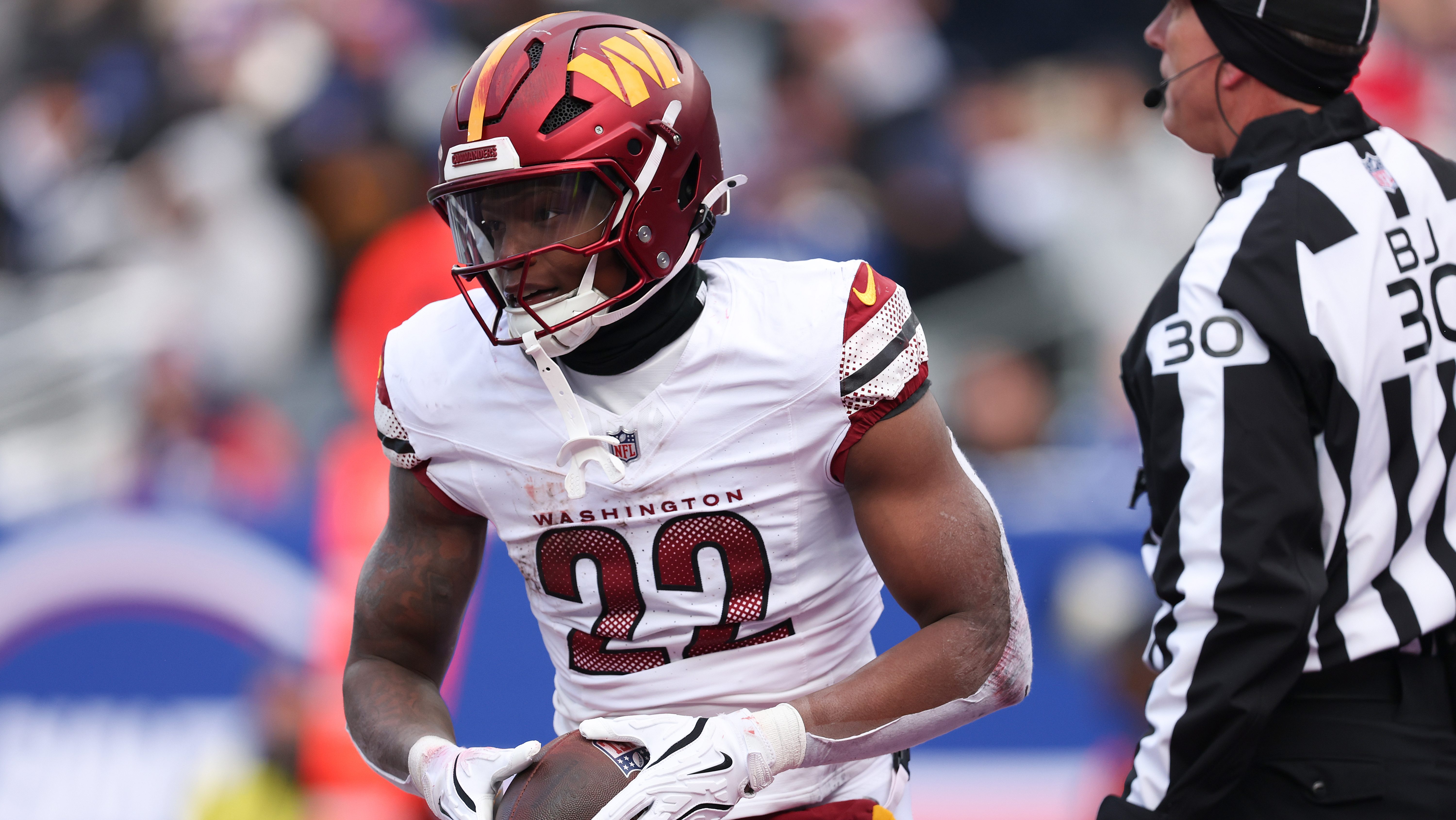 Commanders paying heavy attention to Jacory Croskey-Merritt 2.0; rising impact.