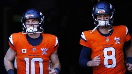 Broncos QB Jarrett Stidham’s Outfit Is Turning Heads at AFC Championship