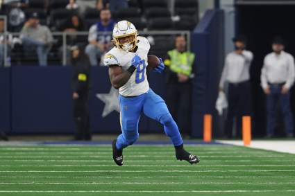 Chargers Get Conflicting Signals on Omarion Hampton’s Status Ahead of Wild-Card Game