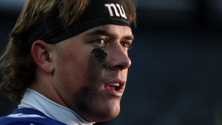 Giants QB Jaxson Dart sends message after John Harbaugh news.