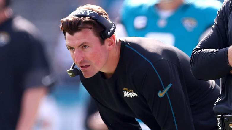 Offensive coordinator Grant Udinski of the Jacksonville Jaguars. Udinski is interviewing for the Cleveland Browns head coaching job.