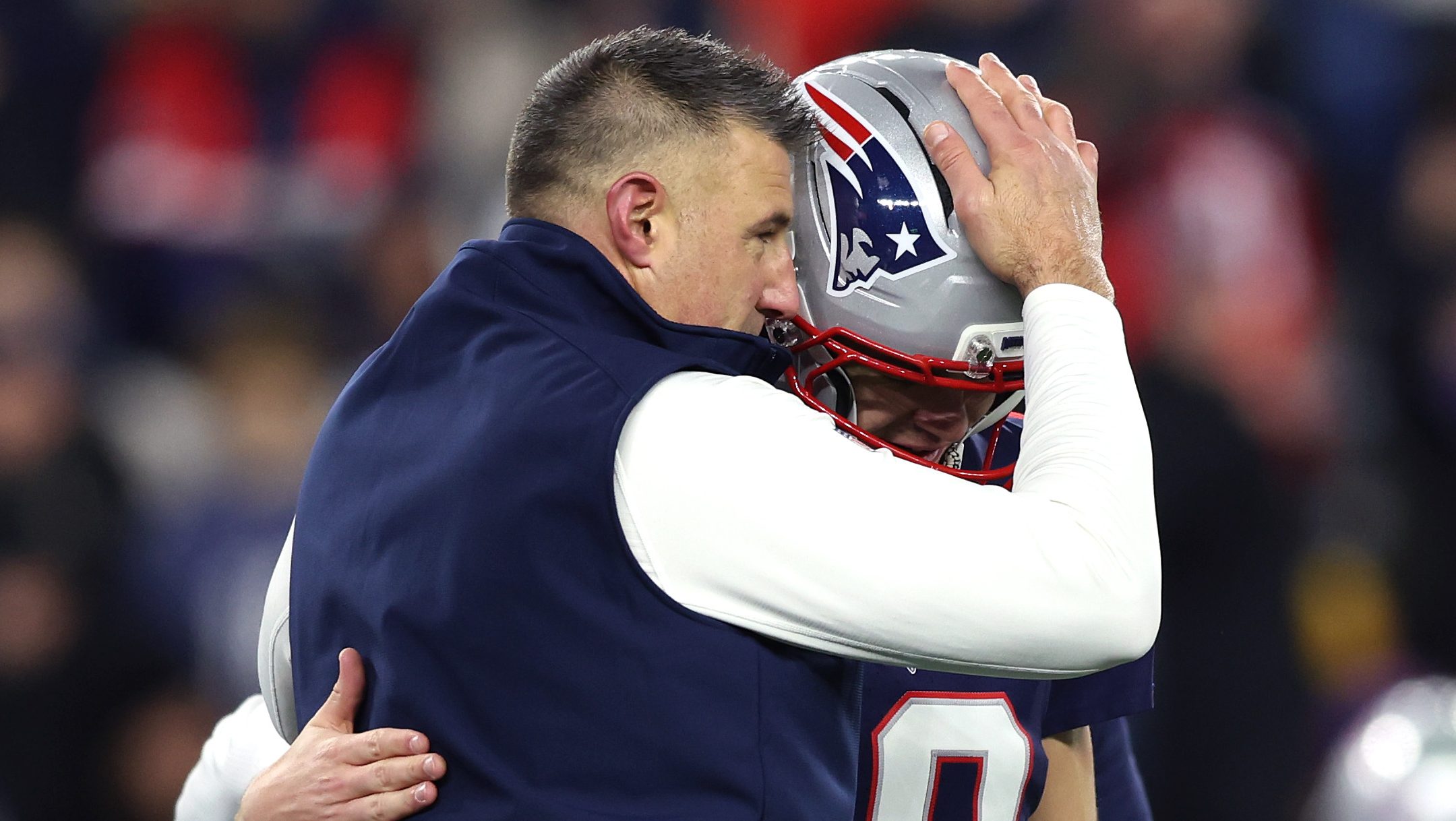 Mike Vrabel Drake Maye New England Patriots Super Bowl
