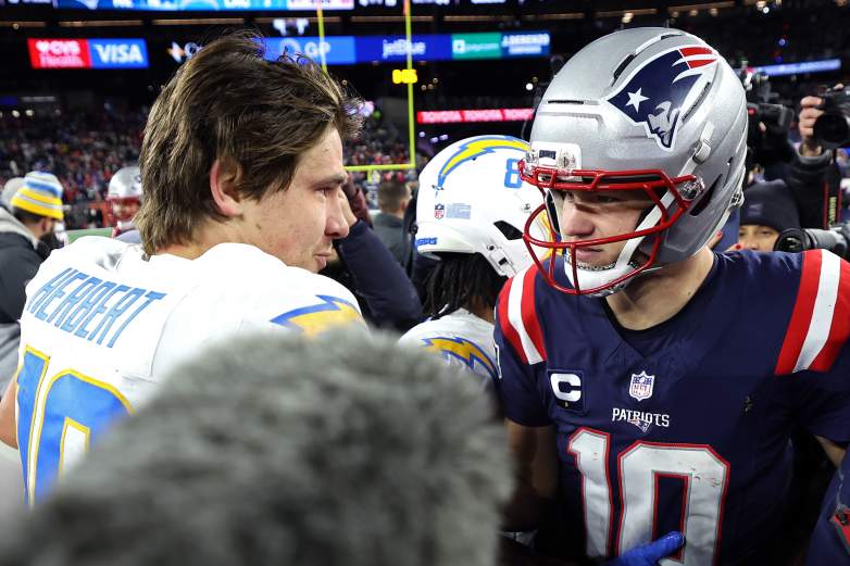 New England Patriots QB Drake Maye led the team to a playoff win over Justin Herbert and the Los Angeles Chargers