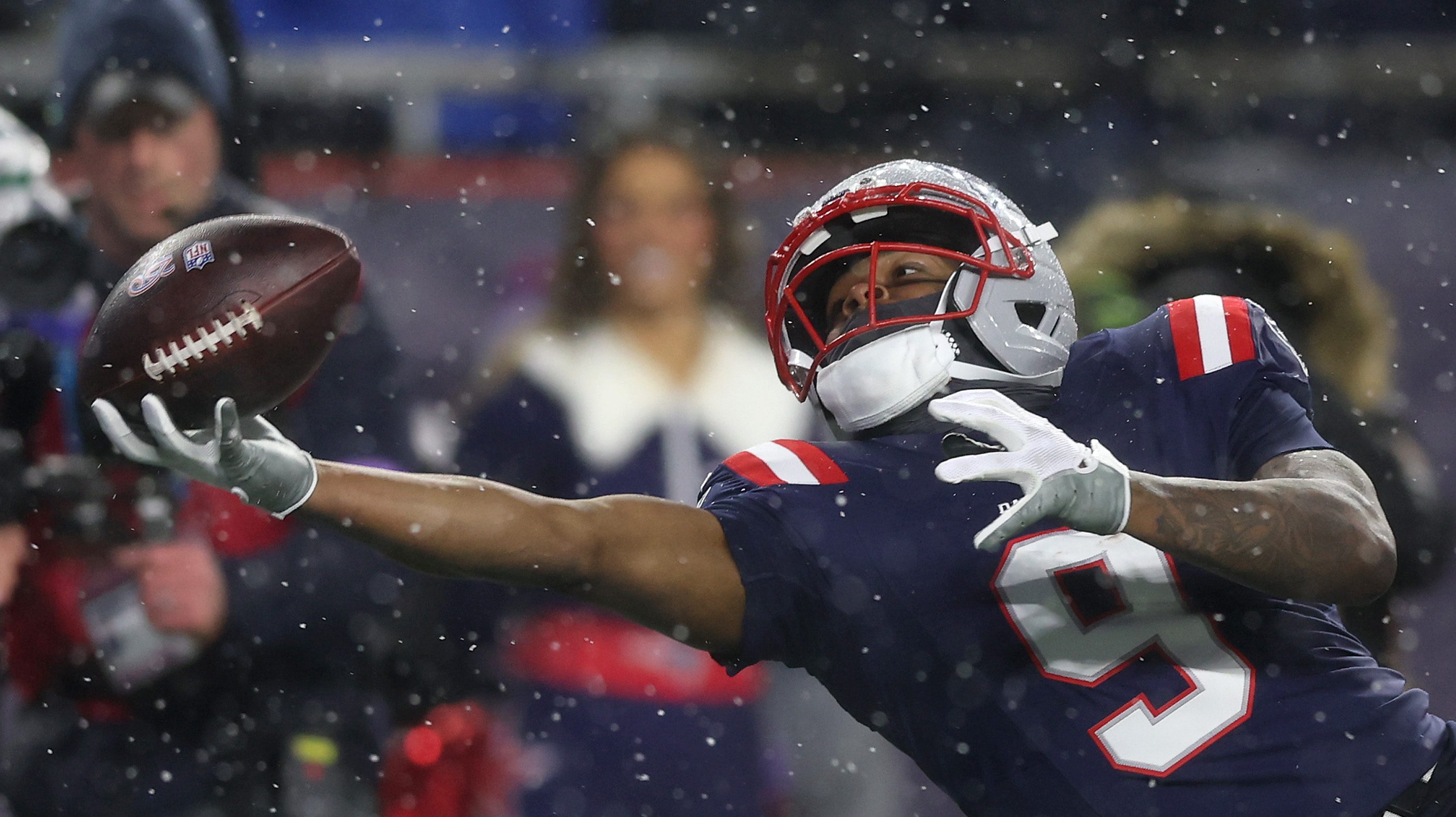 Kayshon Boutte New England Patriots Drake Maye