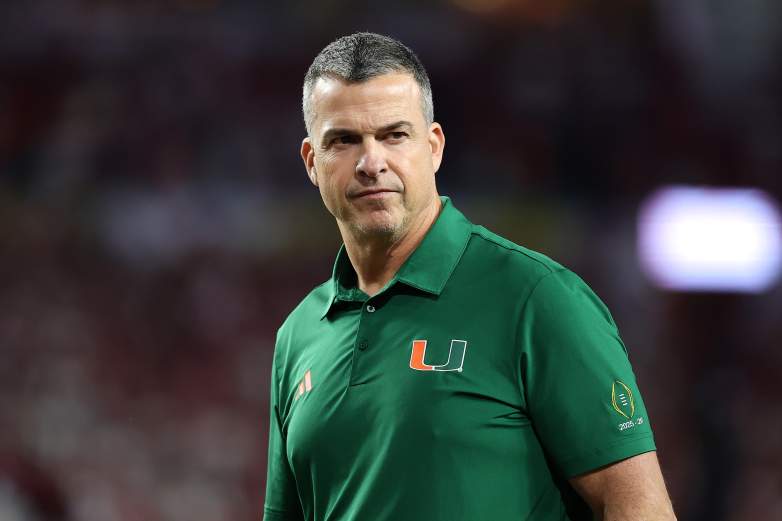 Miami Hurricanes head coach Mario Cristobal