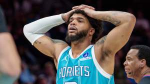 Miles Bridges #0 of the Charlotte Hornets