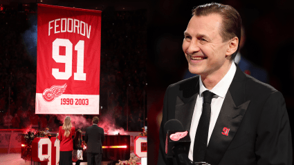 Red Wings Honor Sergei Fedorov, Retire No. 91 Jersey