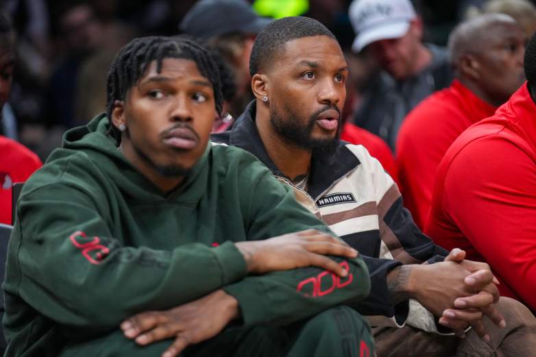 Caleb Love Damian Lillard