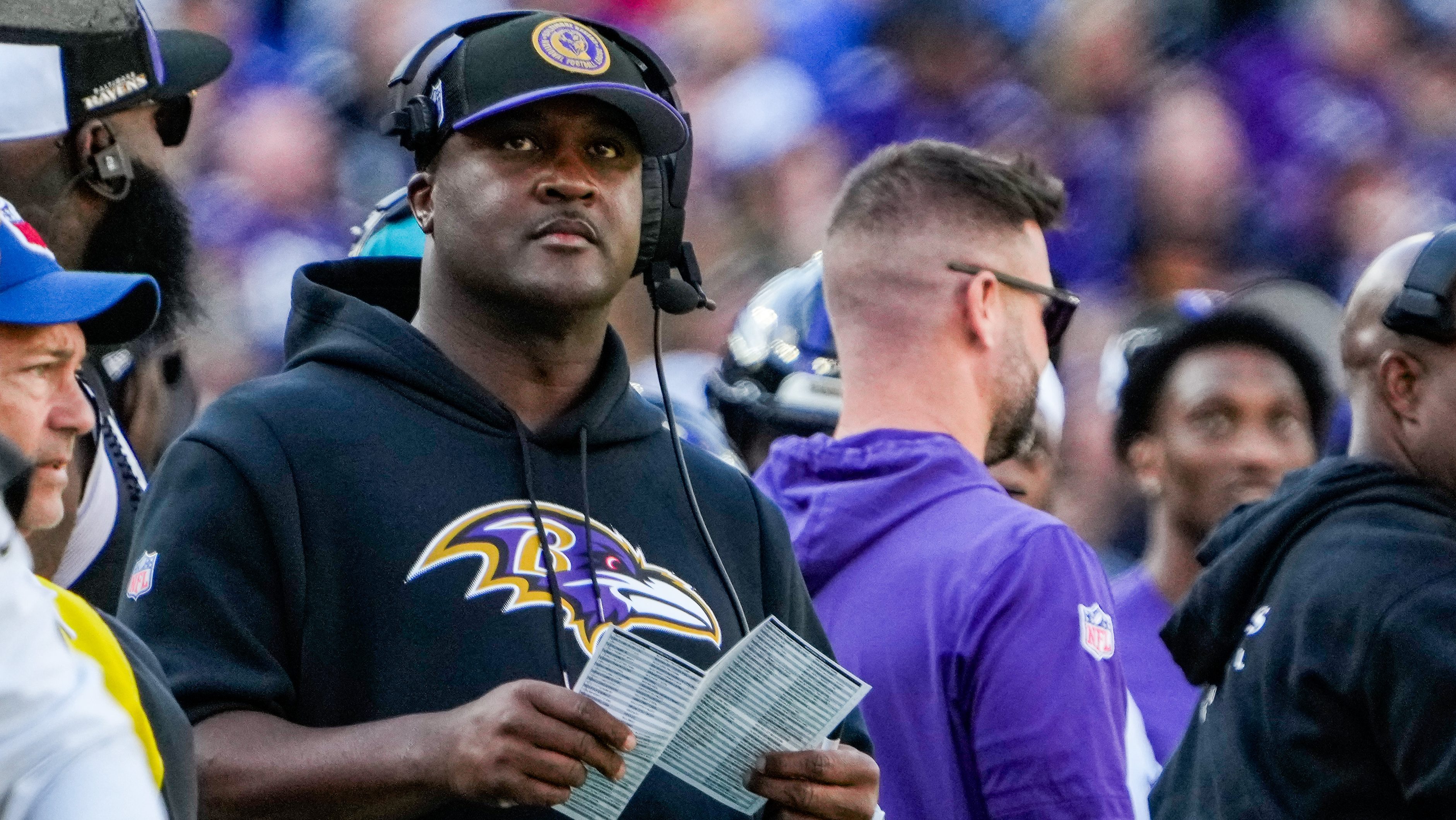 Reports: Ravens head coach Jesse Minter fires key ally tied to Lamar Jackson.