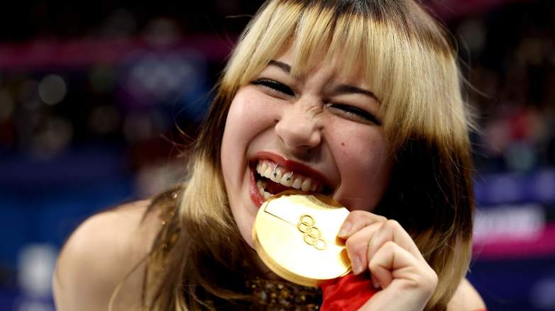 Gold medalist Alysa Liu of Team United States poses for a photo during the medal ceremony for the Women's Single Skating on day thirteen of the Milano Cortina 2026 Winter Olympic games at Milano Ice Skating Arena on February 19, 2026