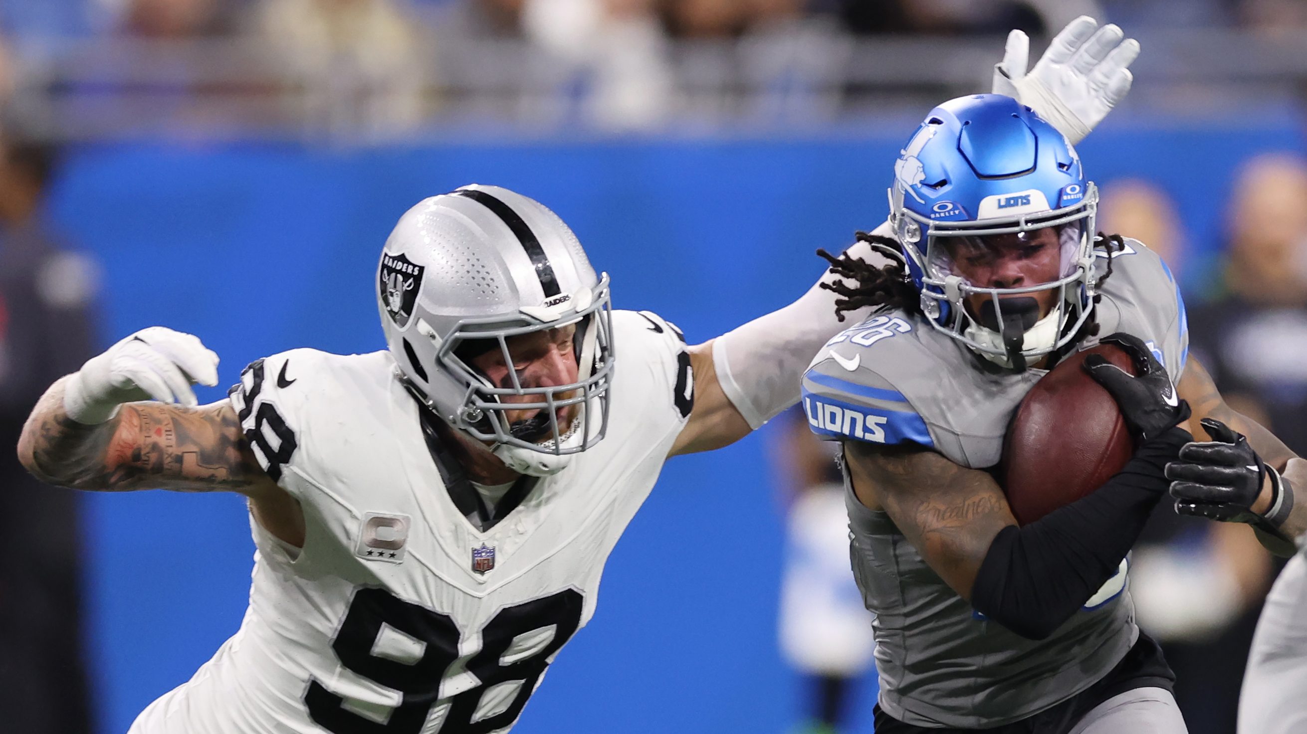 Maxx Crosby Detroit Lions Jahmyr Gibbs Las Vegas Raiders