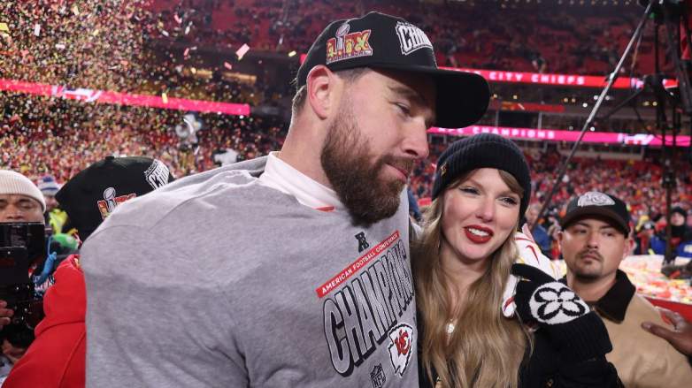 Travis Kelce and Taylor Swift.