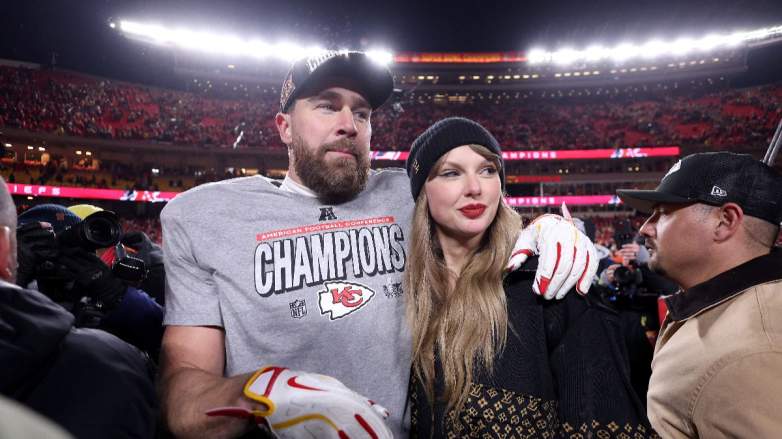 Taylor Swift and Travis Kelce.