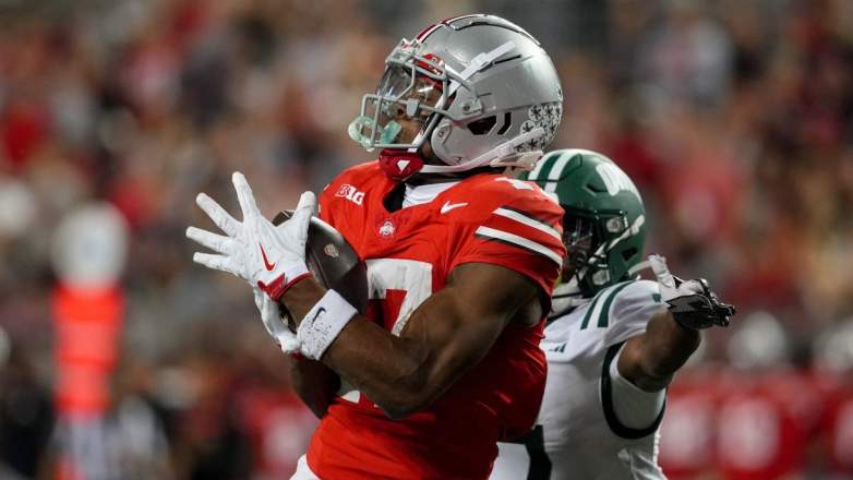Ohio State wide receiver Carnell Tate