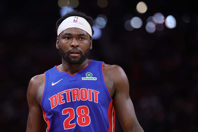 Detroit Pistons Isaiah Stewart during an NBA game.