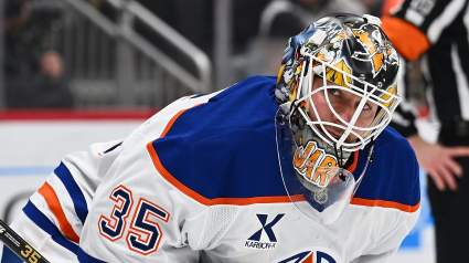 Flames Mock Oilers Goaltender Tristan Jarry Following Win