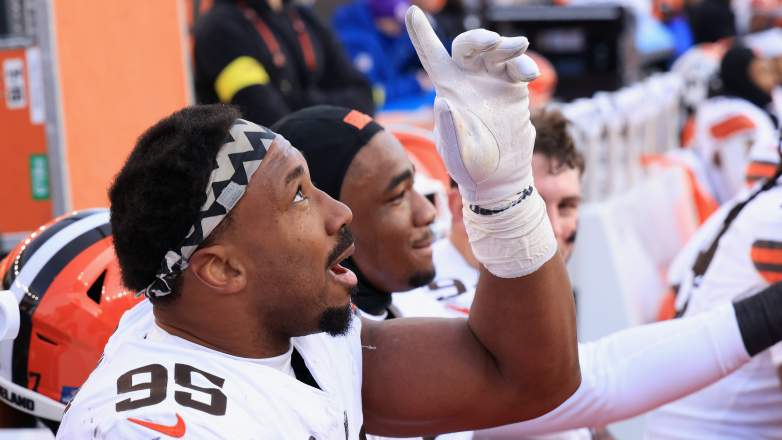 Myles Garrett #95 of the Cleveland Browns