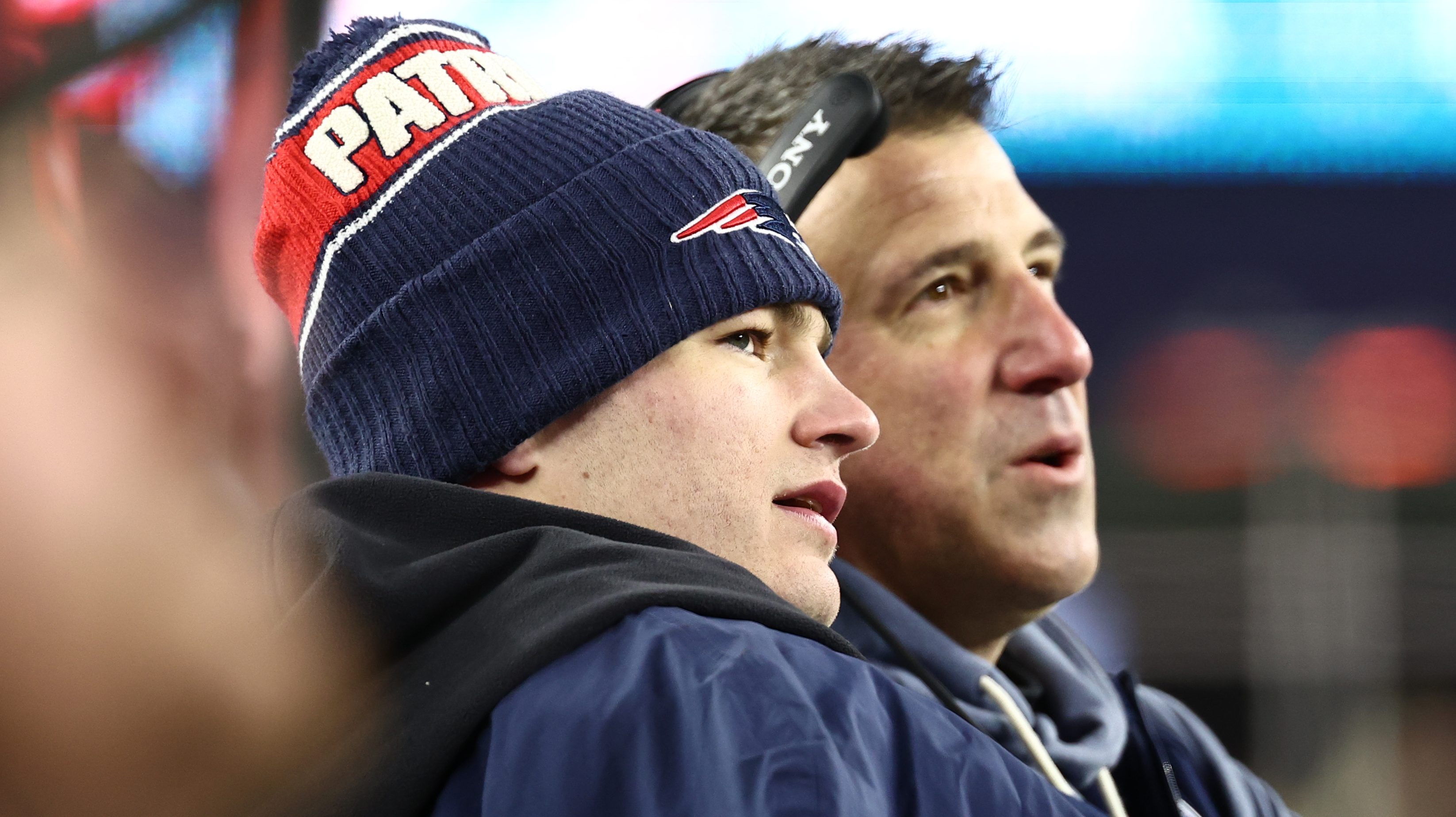 Mike Vrabel Drake Maye New England Patriots