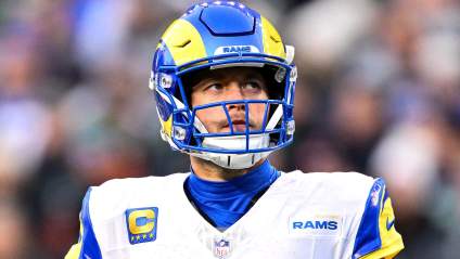 Rams’ Matthew Stafford Gets Strong Words During Super Bowl