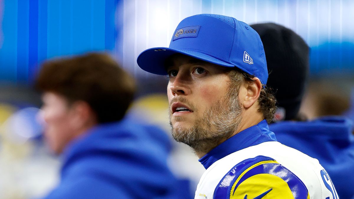 Matthew Stafford reacts to retirement move