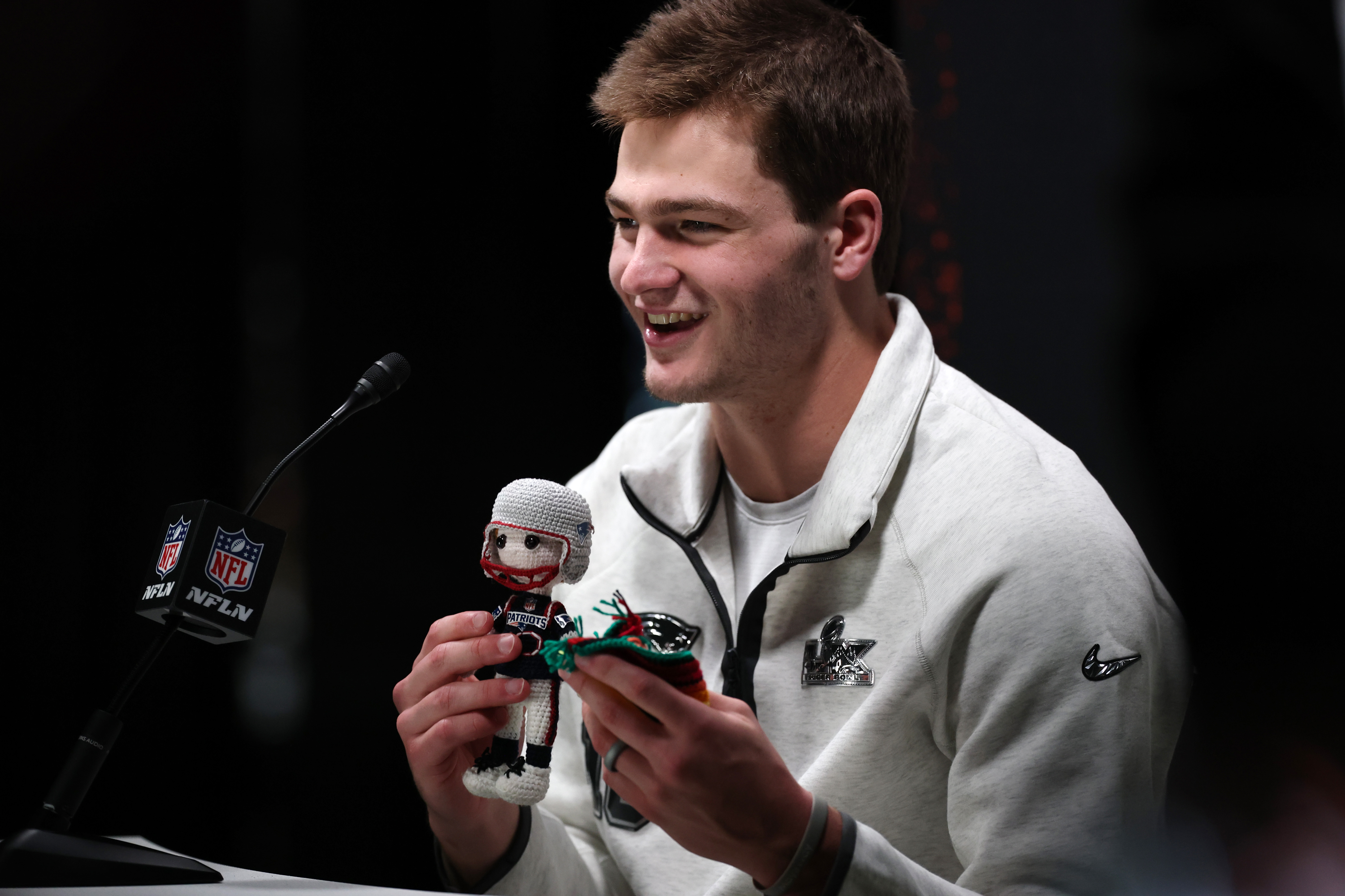 Drake Maye sends heartfelt message to New England fans ahead of Super Bowl LX.