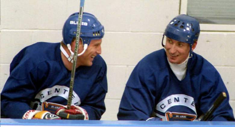 Brett Hull and Wayne Gretzky
