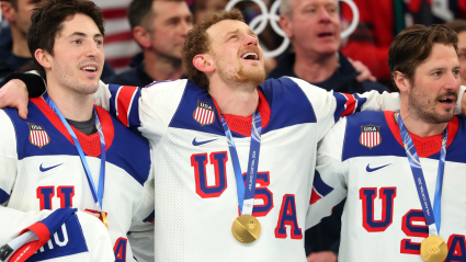 Jack Eichel Overcome with Emotion After Team USA’s Olympic Gold Win